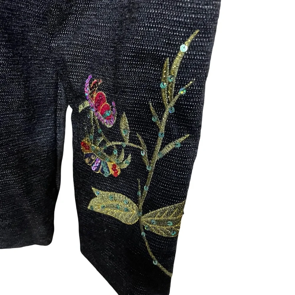 Indigo Moon Butterfly Embellished Sequins jacket - Picture 4 of 10